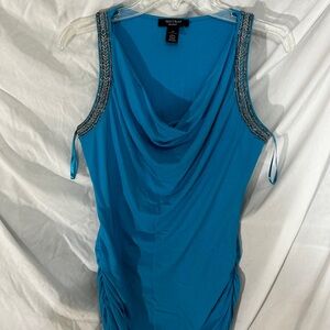 Blue Banana Republic Sleeveless Cowl Neck Dress